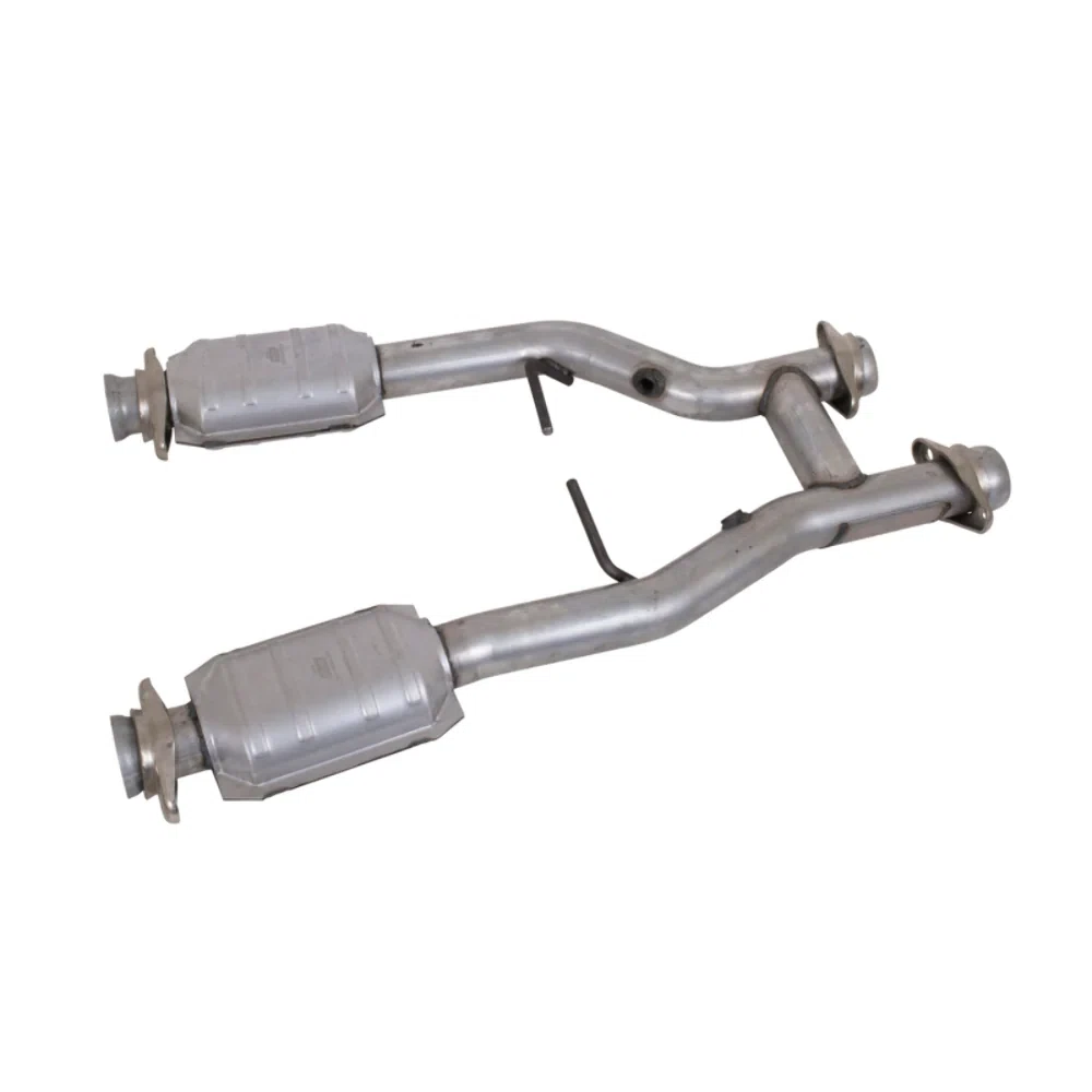 Fits 1996-2004 Mustang GT_Cobra_Mach 1 2.5 Short Mid H Pipe W_Converters 1538